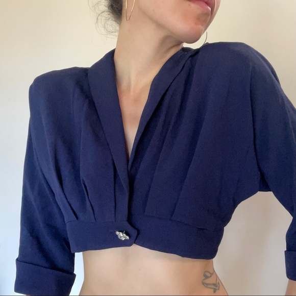 Cropped vintage blouse - Picture 3 of 6